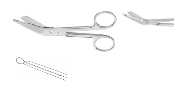 Лістер ножиці для перев'язувального матеріалу 140 мм